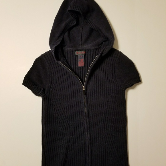 Ralph Lauren sweater/hoodie/blue/cropped sleeve - Picture 2 of 8